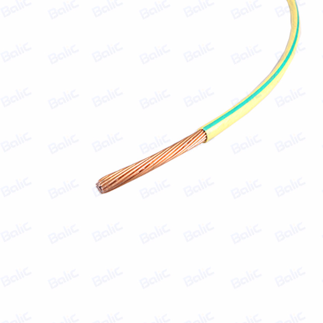 Insulated Copper Conductor/Yellow and Green PVC Copper Stranded Wire