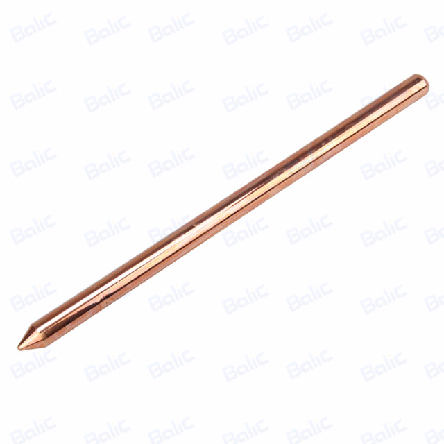 Solid Copper Ground Rod, Pointed