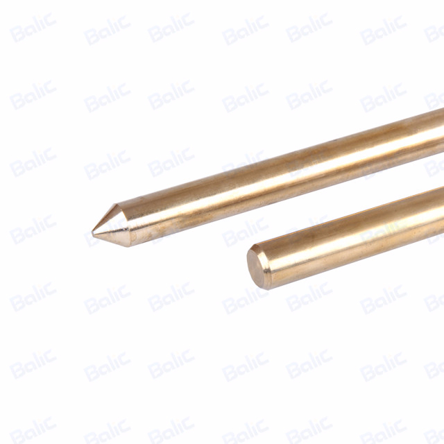 Solid Copper Ground Rod, Pointed