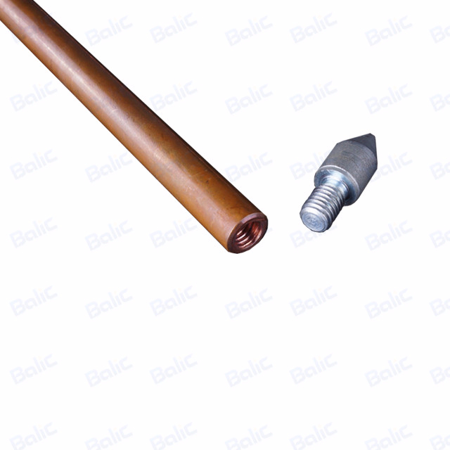 Solid Copper And Stainless Steel Earth Rod