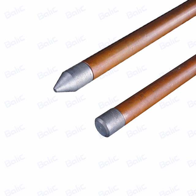 Solid Copper And Stainless Steel Earth Rod