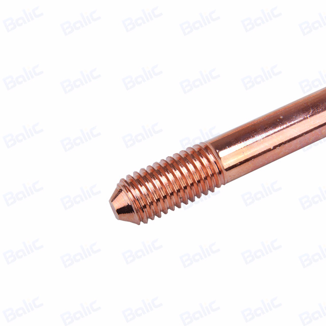 Copper-Bonded Ground Rod,Sectional/Threaded Copper Clad Steel Ground Rod