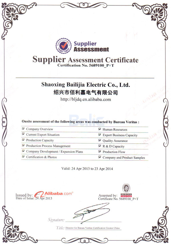 Balic BV Certification
