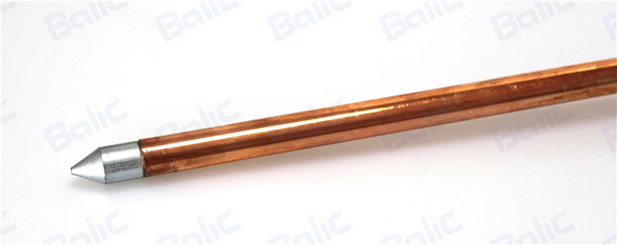 Solid Copper And Stainless Steel Earth Rod